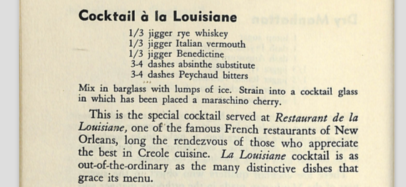 1938 Famous New Orleans Drinks and How to Mix 'Em